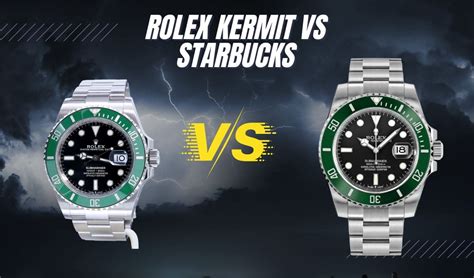 rolex starbucks vs kermit|rolex m126610lv 0002.